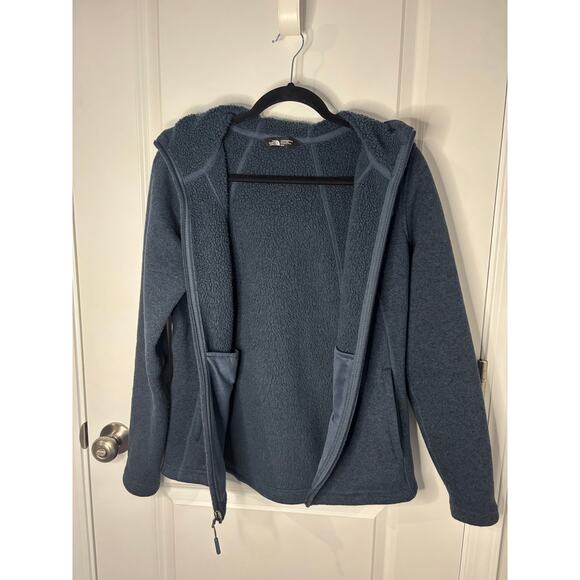 The North Face Crescent Full-Zip Fleece Jacket Heather Blue Women’s Medium - Picture 5 of 8